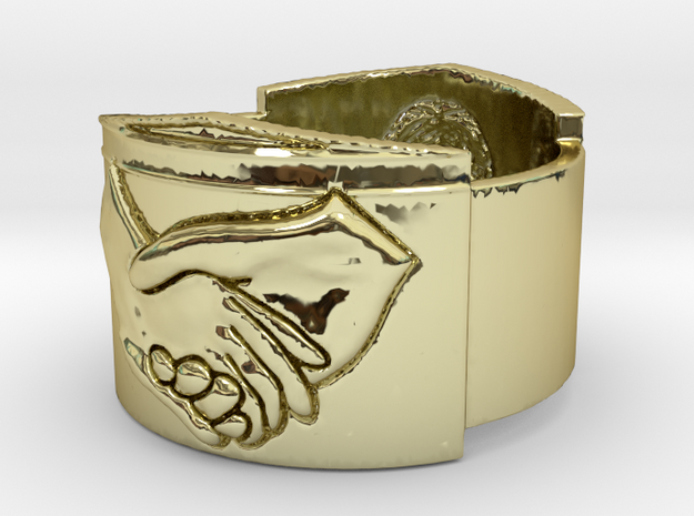 Wedding Ring Juventas in 18k Gold Plated Brass: 6.5 / 52.75