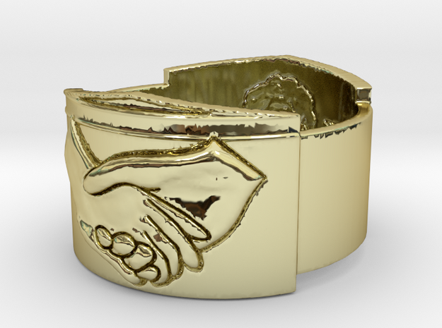 Wedding Ring Jupiter in 18k Gold Plated Brass: 9 / 59