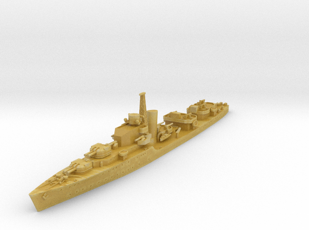 Battle Class Destroyer (WW2) in Tan Fine Detail Plastic: 1:700