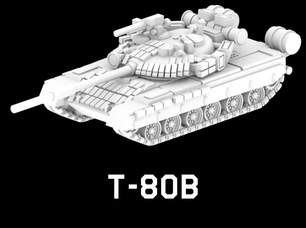 T-80BV in White Natural Versatile Plastic: 1:220 - Z