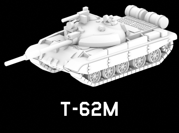 T-62M in White Natural Versatile Plastic: 1:220 - Z