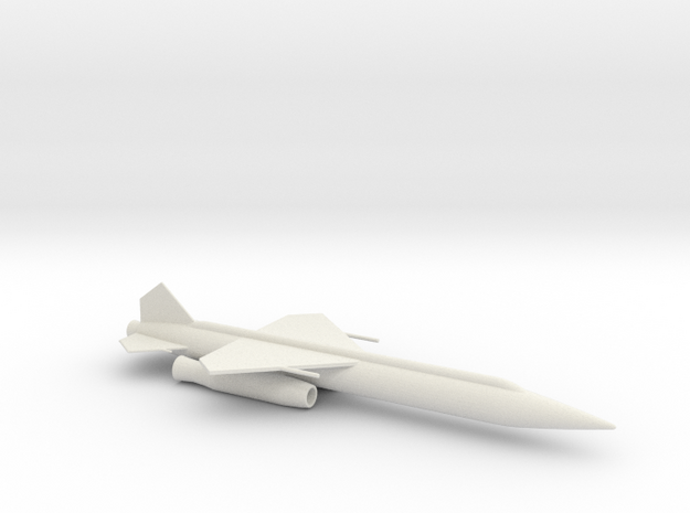 1/110 Scale IM-99 Bomarc Missile in White Natural Versatile Plastic