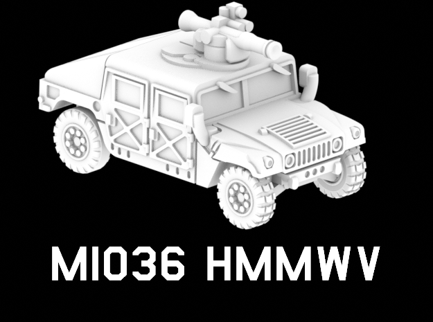 M1036 HMMWV in White Natural Versatile Plastic: 1:220 - Z