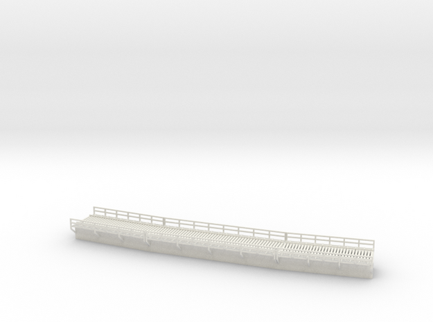 Keddie Wye Bridge Section 3 N scale in White Natural Versatile Plastic