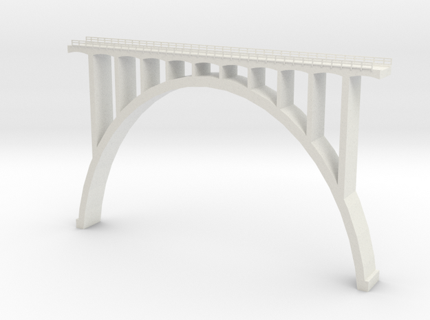 North Fork Bridge Section 2 N scale in White Natural Versatile Plastic