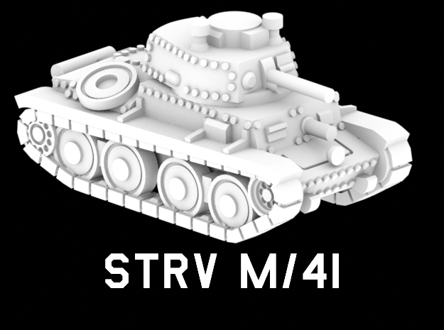 Strv m/41 in White Natural Versatile Plastic: 1:220 - Z
