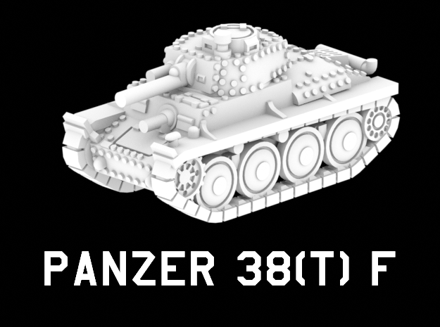 Panzer 38(t) F in White Natural Versatile Plastic: 1:220 - Z
