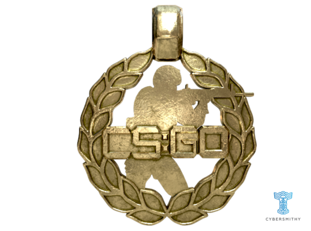 CS:GO - Soldier Pendant in Polished Brass