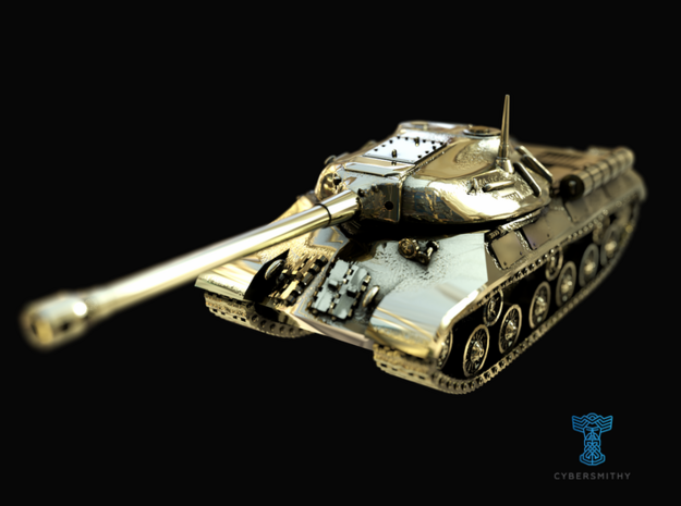 Tank - IS-3 / Object 703 - size Large in Natural Brass