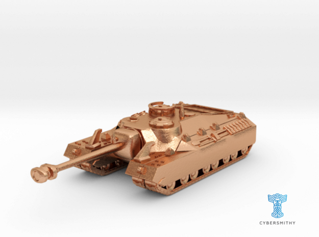 T28 Super Heavy Tank - T95 1:160 - size Large  in Natural Bronze