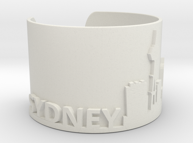 Sidney Skyline Ring in White Natural Versatile Plastic