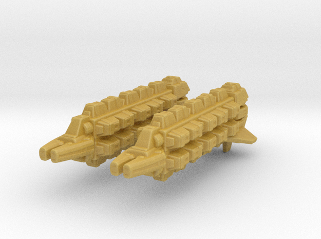 Cardassian Military Freighter 1/7000 x2 in Tan Fine Detail Plastic
