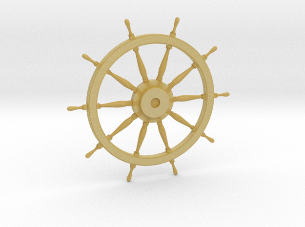 1/48 Ships Wheel 38 mm diameter in Tan Fine Detail Plastic