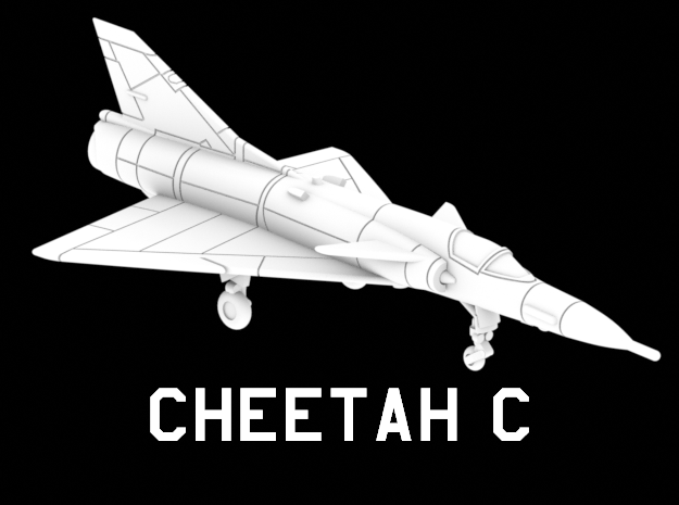 Cheetah C (Clean) in White Natural Versatile Plastic: 1:220 - Z