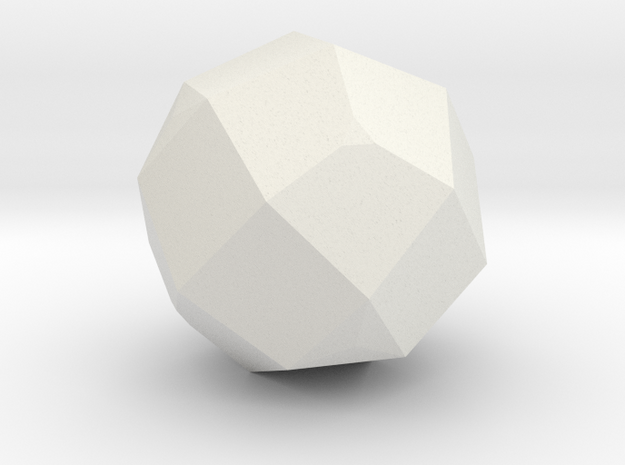 09. Self Dual Tetracontahedron Pattern 5 - 1in in White Natural Versatile Plastic