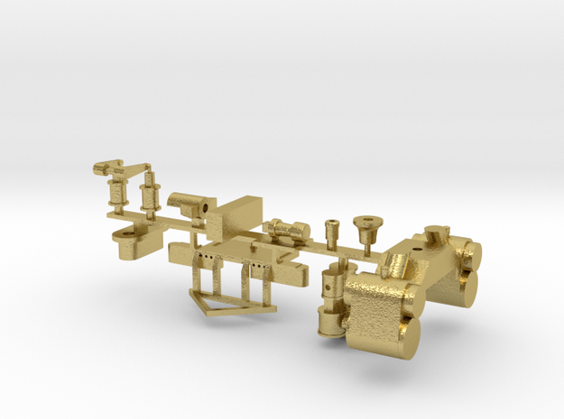 Nn3 Brass K 27 boiler add ons - inside admission in Natural Brass