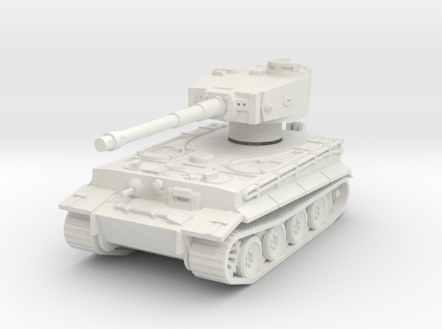 Tiger I Rear Turret 1/87 in White Natural Versatile Plastic