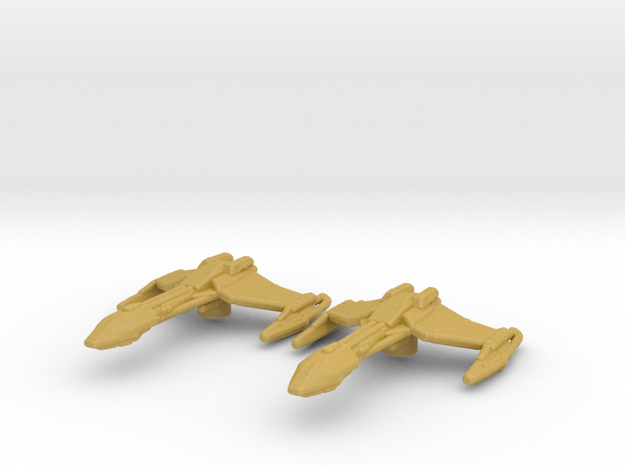Klingon D5 Battlecruiser 1/7000 Attack Wing x2 in Tan Fine Detail Plastic