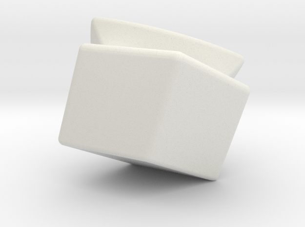 Mini Megaminx corner (Print 20) in White Natural Versatile Plastic