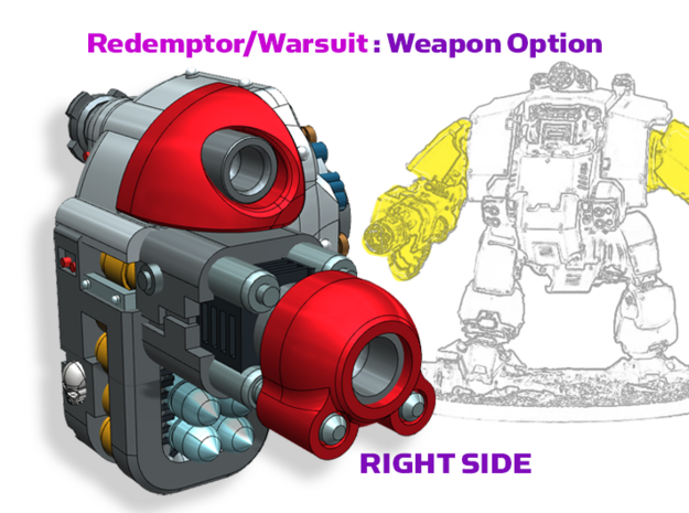 Right - Atlas Redemptor: V2 MissileLauncher in Tan Fine Detail Plastic