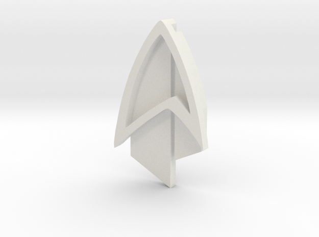 Badge - Picard S03 in White Natural Versatile Plastic