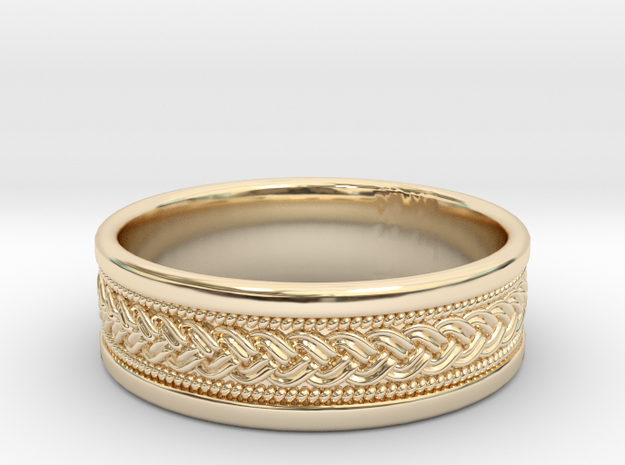 Fountain Ring Custom size 9.25 in 14K Yellow Gold