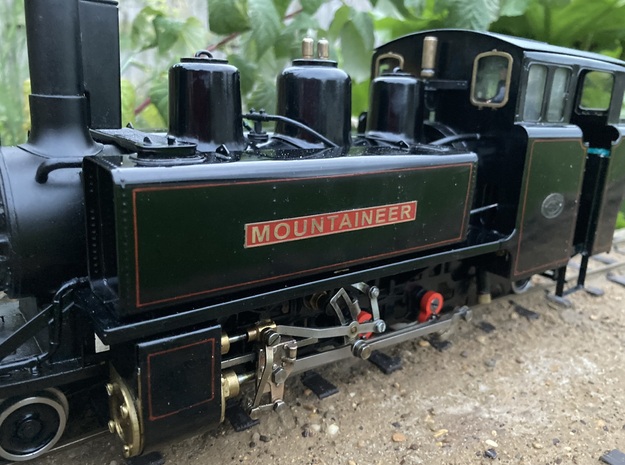Roundhouse live steam Mountaineer Crank x2 in Natural Brass