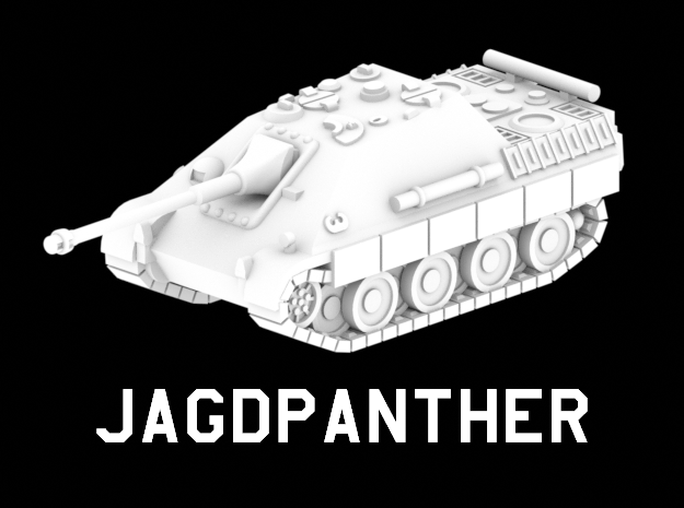 Jagdpanther in White Natural Versatile Plastic: 1:220 - Z
