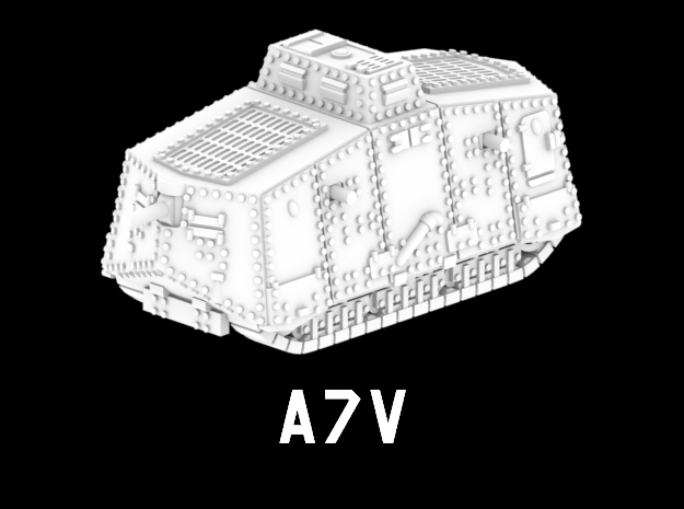 A7V in White Natural Versatile Plastic: 1:220 - Z