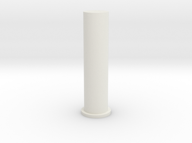 Heptagonal Domino Pin (Print 1) in White Natural Versatile Plastic