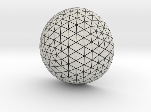 Geodesic Hemisphere (Tetrahedral Capillary Unit) in Natural Full Color Sandstone