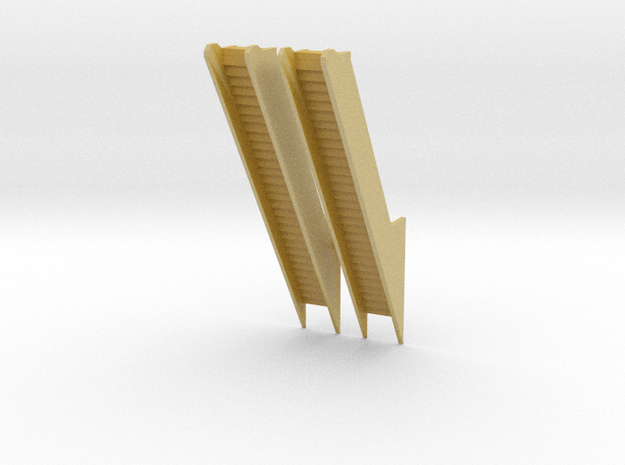 Escalators Double Print in Tan Fine Detail Plastic