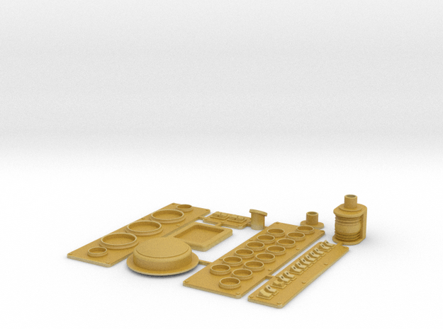 Wellcraft SC38 Fitting Set 2 in Tan Fine Detail Plastic: 1:12