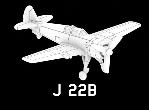J 22B in White Natural Versatile Plastic: 1:220 - Z