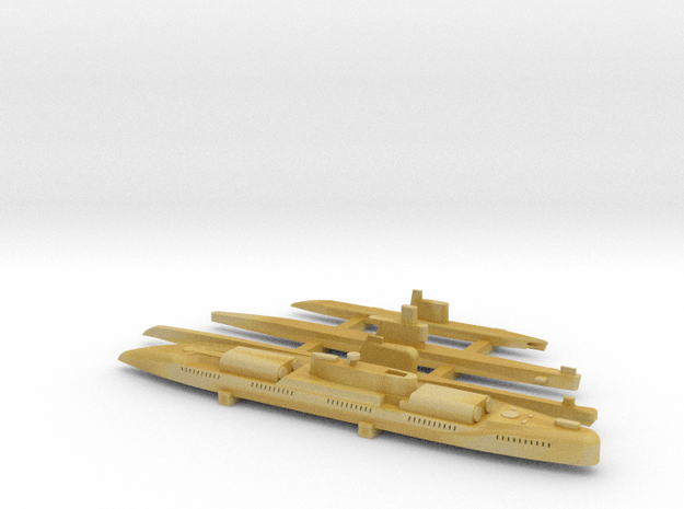 1/2400 Scale USSR Submarine Set 1 in Tan Fine Detail Plastic