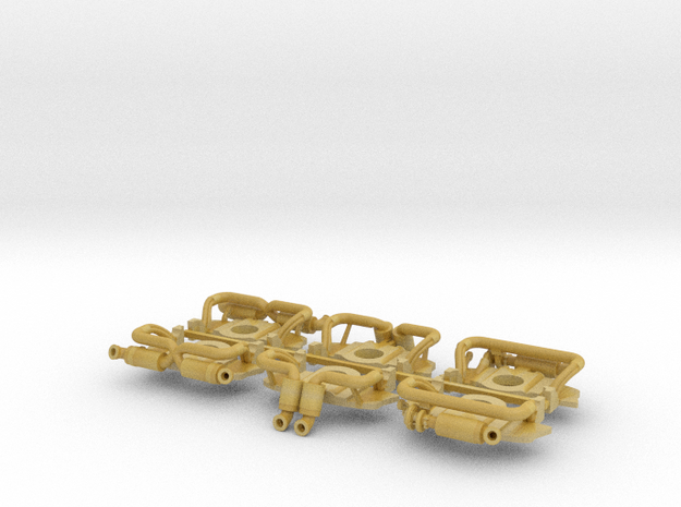 Set of 6 RWB Replacement Exhaust Mixed in Tan Fine Detail Plastic