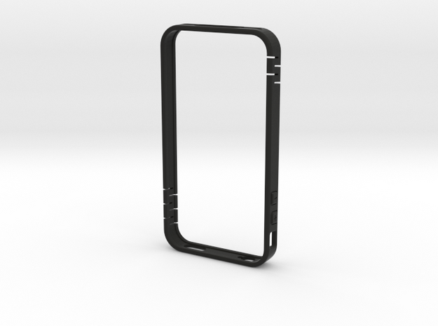 iphone4 bumper MG02 in Black Natural Versatile Plastic