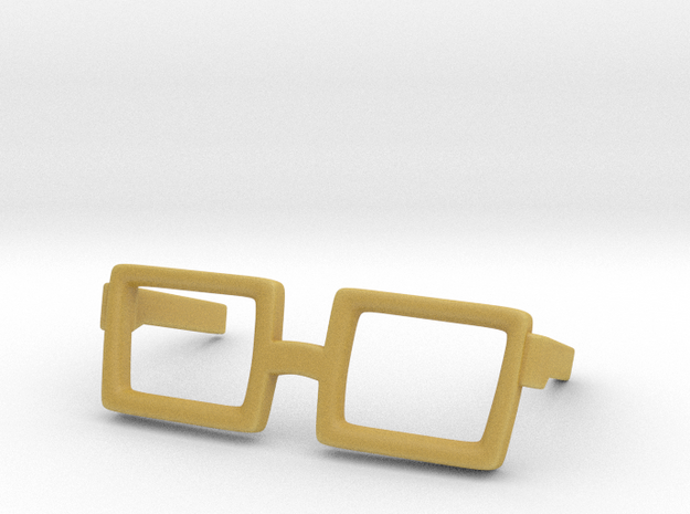Glasses for Velma V1 and V2 in Tan Fine Detail Plastic: Medium
