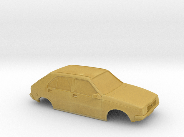 Renault R14 in Tan Fine Detail Plastic: 1:64 - S