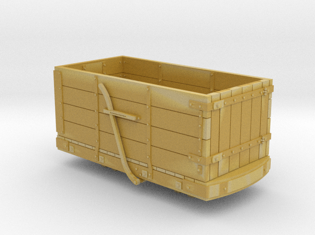 ffestiniog inside bearing 4 plank wagon 009 in Tan Fine Detail Plastic