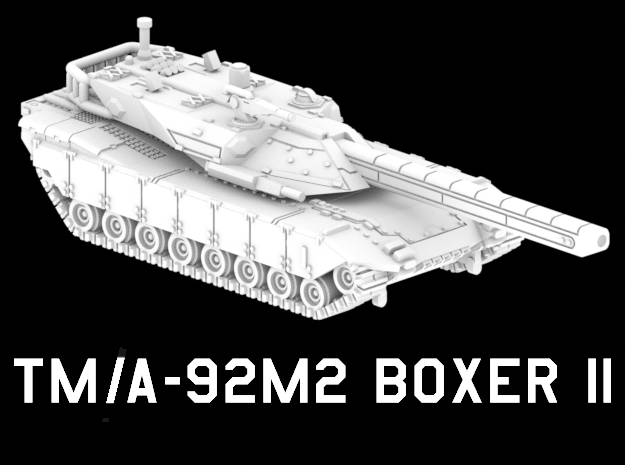 TM/A-92M2 Boxer II in White Natural Versatile Plastic: 1:220 - Z