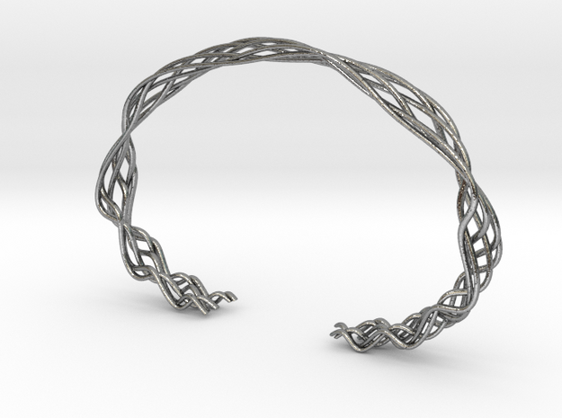 Braid Bracelet in Antique Silver