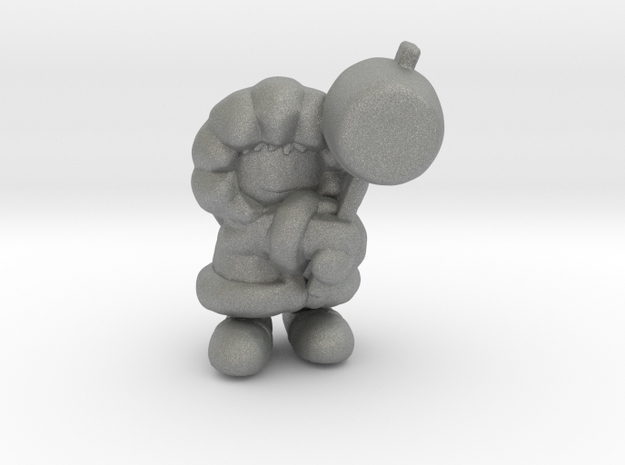 Ice Climber 4 inch figure model for games in Gray PA12