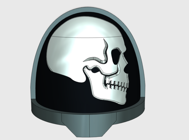 10x Side Skull - G:11a Right Shoulders in Tan Fine Detail Plastic