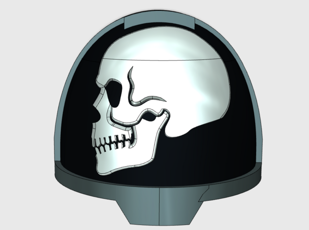 10x Side Skull - G:13a Shoulder Pads in Tan Fine Detail Plastic