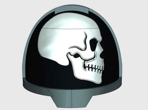 10x Side Skull - G:13a Right Shoulders in Tan Fine Detail Plastic