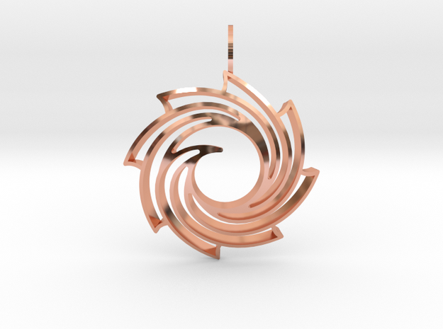 Phoenix Vortex (Domed) in Polished Copper