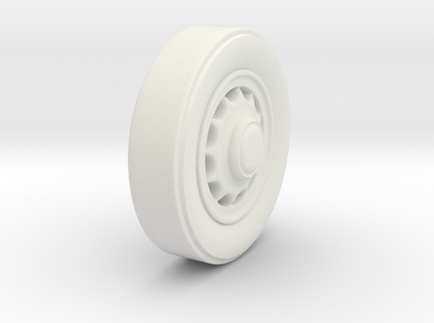 1935 Plymouth Coupe wheel 1/48 scale Print 4 in White Natural Versatile Plastic