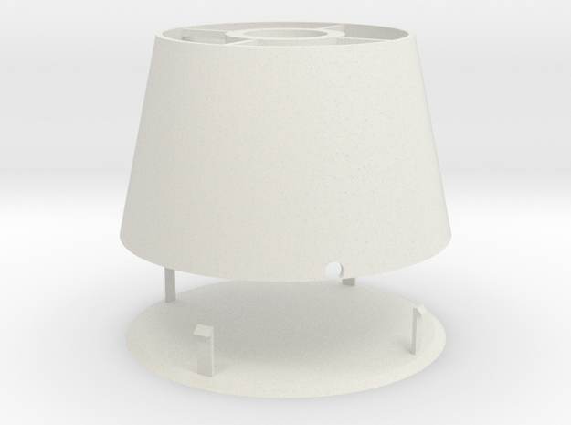 lamp base in White Natural Versatile Plastic
