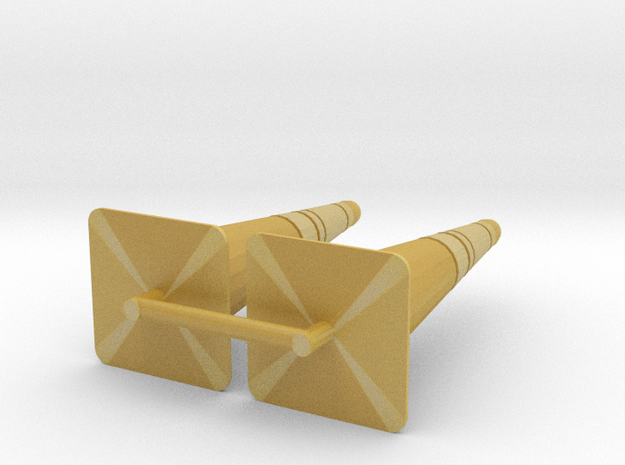 36 inch American traffic cones in Tan Fine Detail Plastic: 1:48 - O